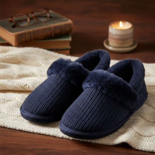 SnugSeason Unisex Rib-Knit Outdoor/ Indoor Comfort Slippers